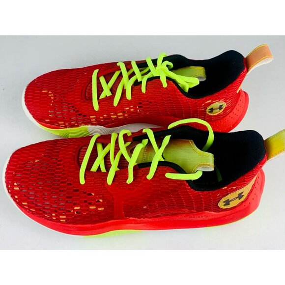 Under Armour Mens Spawn 3 Basketball Shoes Red - Picture 3 of 7